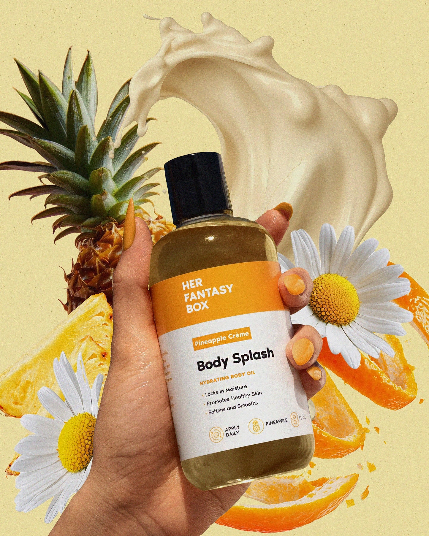 Body Splash - Skin Smoothing Body Oil (Pineapple Creme)