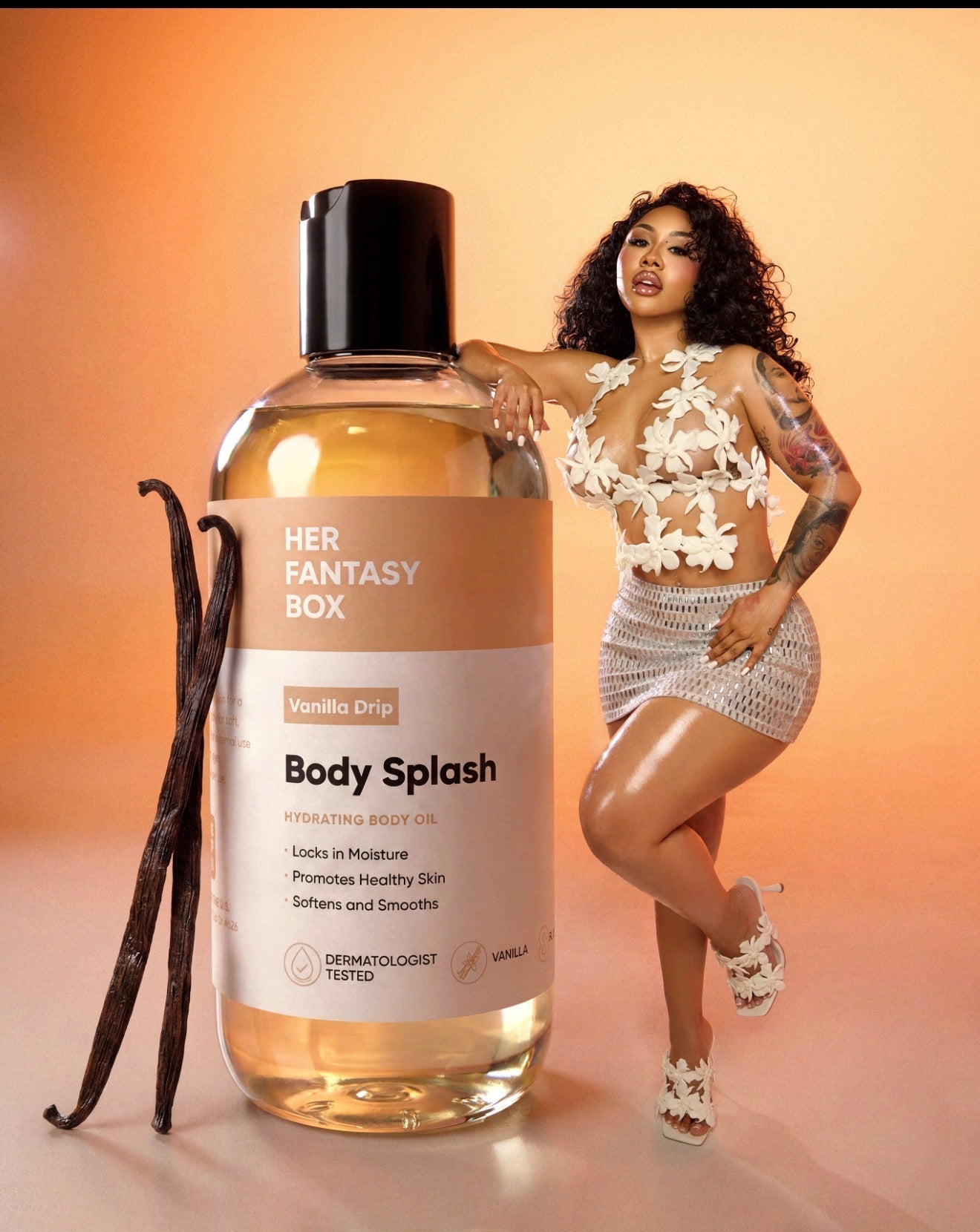 Body Splash - Skin Smoothing Body Oil (Vanilla Drip)