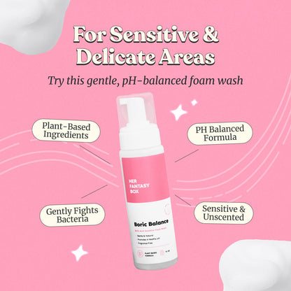 Boric Balance - Sensitive Boric Acid Foam pH Wash - Natural Ingredients