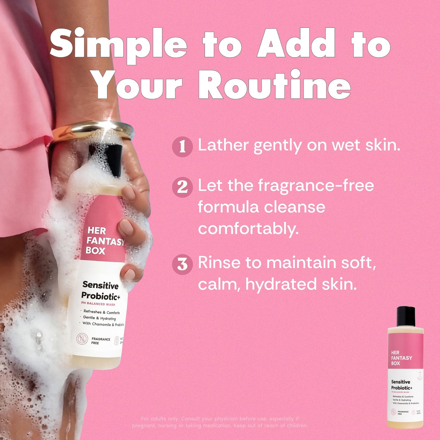 Sensitive Probiotic+ pH Balanced Feminine Wash 3pk