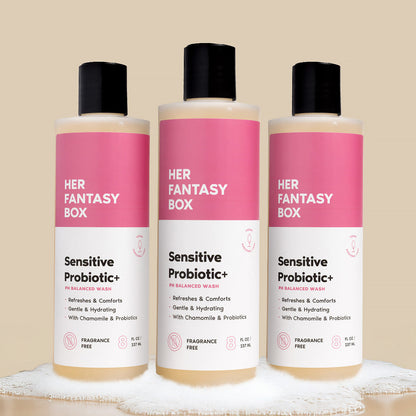 Sensitive Probiotic+ pH Balanced Feminine Wash 3pk