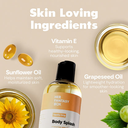 Body Splash - Skin Smoothing Body Oil (Vanilla Drip)