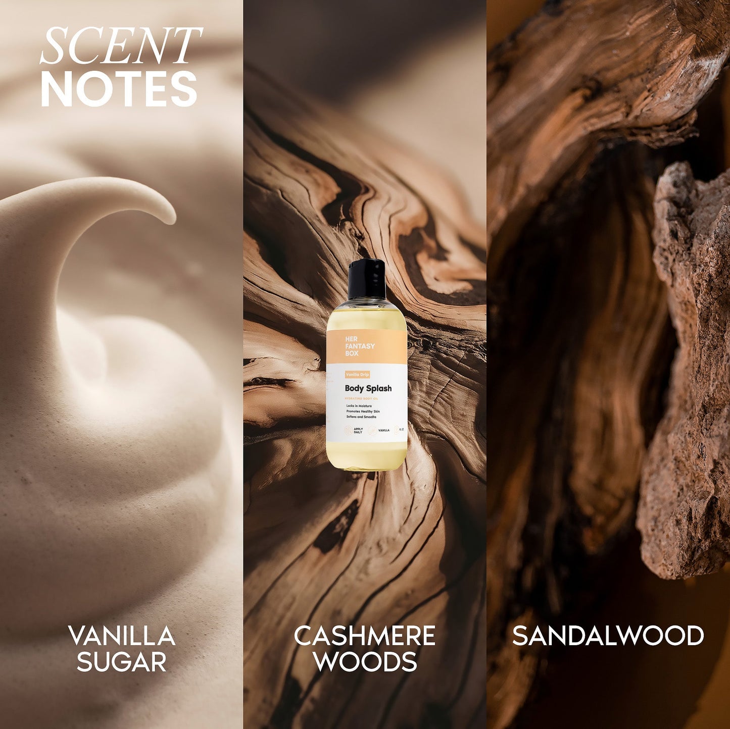 Body Splash - Skin Smoothing Body Oil (Vanilla Drip)
