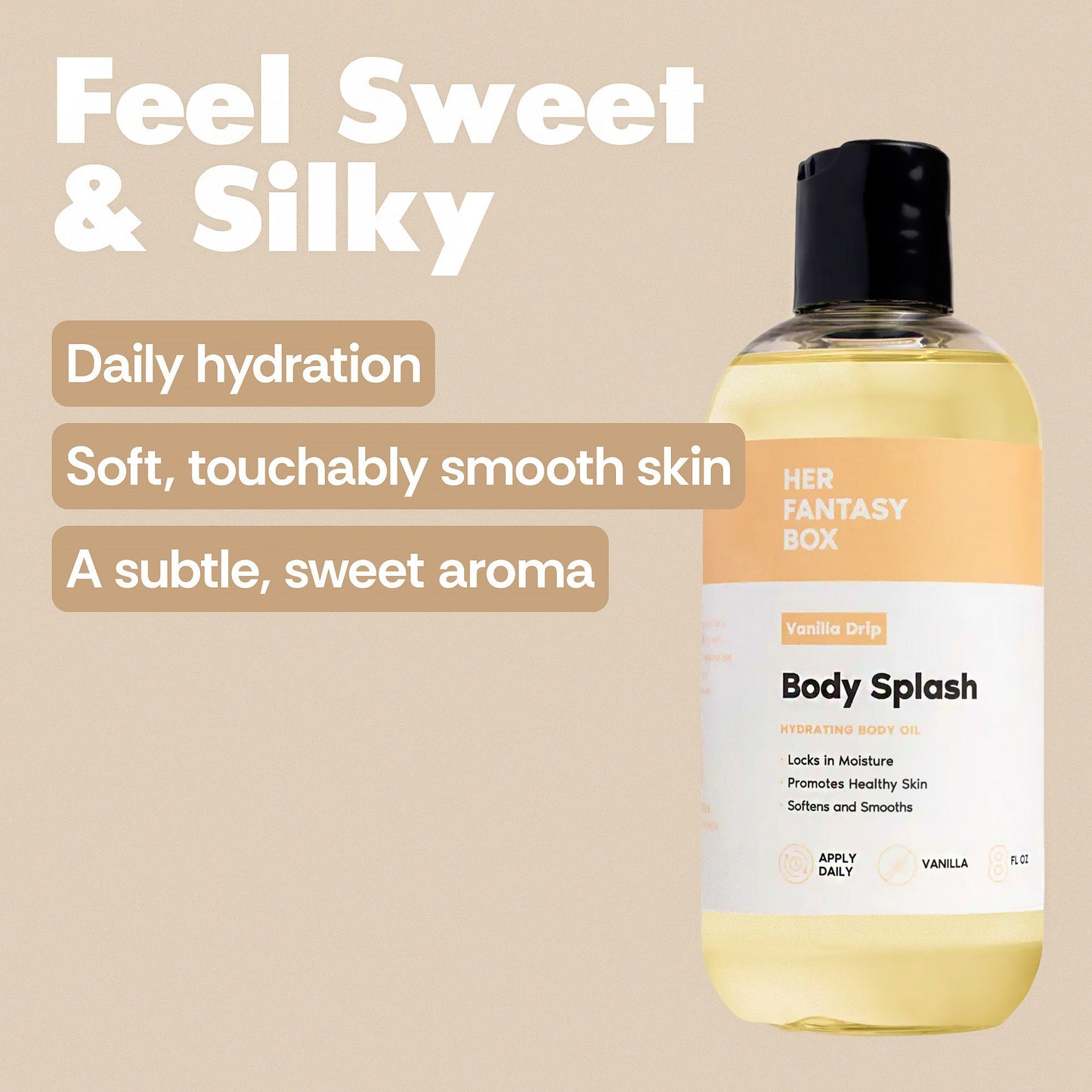 Body Splash - Skin Smoothing Body Oil (Vanilla Drip)